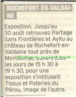 article de presse de la semaine amrique latine de Bourg les Valence 2007