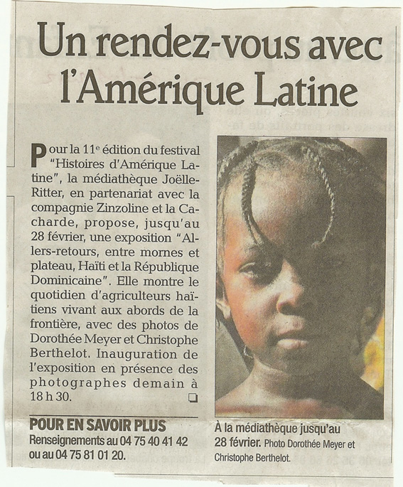 11 eme dition semaine "Histoires d'Amrique latine" de Saint-Pray en ardche avec l'association Ayllu et Partage sans Frontires - la presse