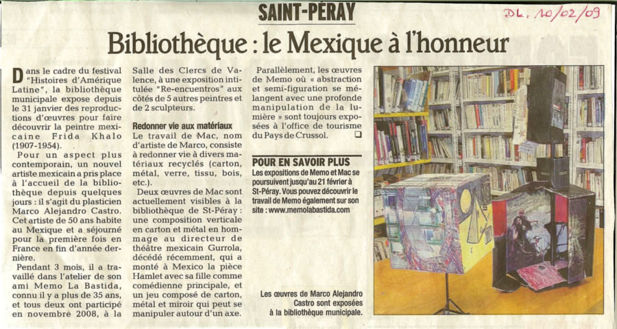 8 eme dition semaine "Histoires d'Amrique latine" de Saint-Pray en ardche avec l'association Ayllu et Partage sans Frontires - la presse - article 08